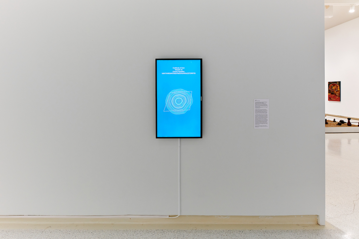 terra0, A tree; a corporation; a person. (DAO #01, Black gum tree, Pittsburgh PA) for the 58th Carnegie International at Carnegie Museum of Art, Pittsburgh (2022)